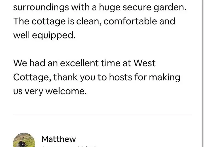 West Cottage, Free Breakfast Supplied With Free Range Eggs With Log Burner